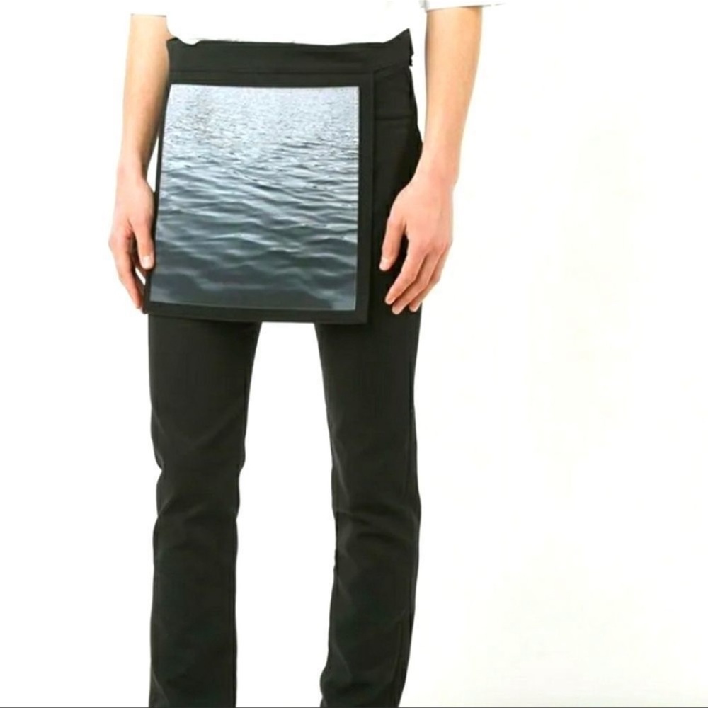 Raf  Simons waves Overlay   Apron. Pants not included